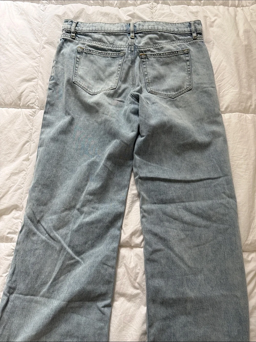 LOFT Light Blue Wide-Leg Jeans